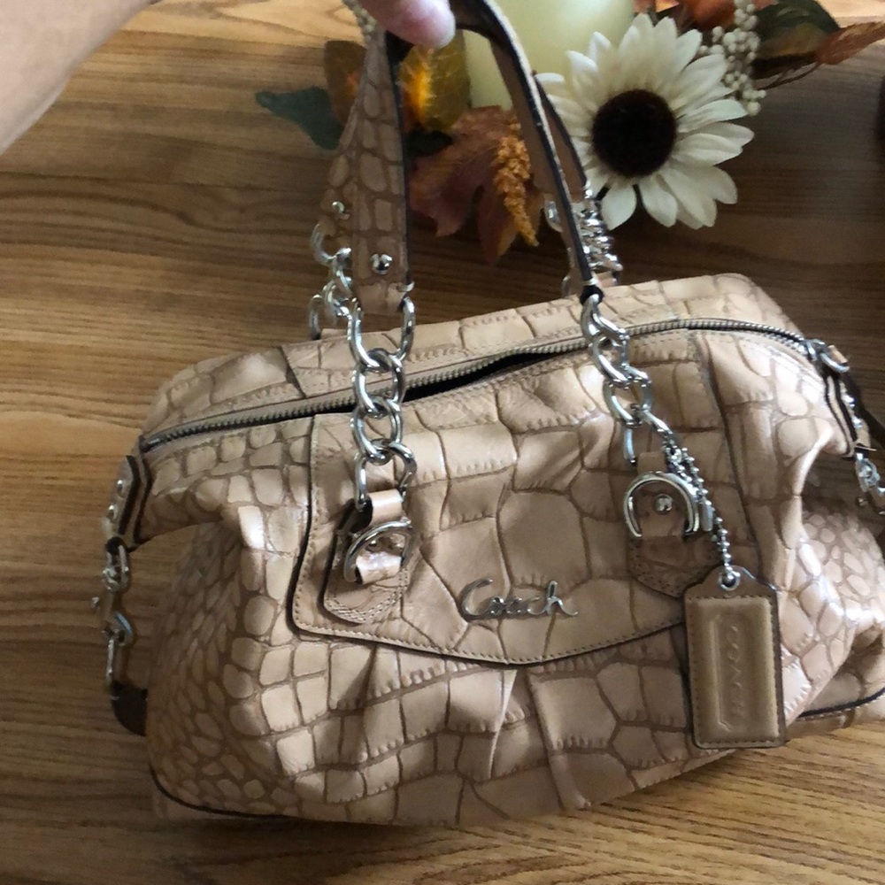 Coach Tan Bag with Matching  Wallet
